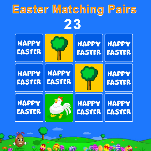 Easter Matching Pairs: find the Pairs as quickly as possible!